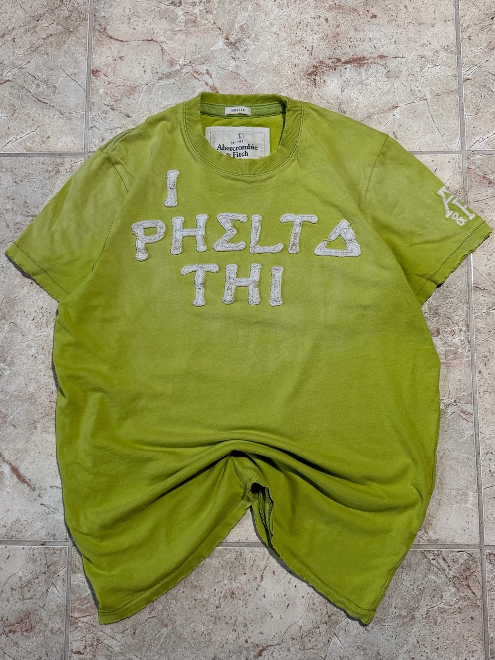 Vintage Banned Abercrombie & Fitch Green Logo Tee